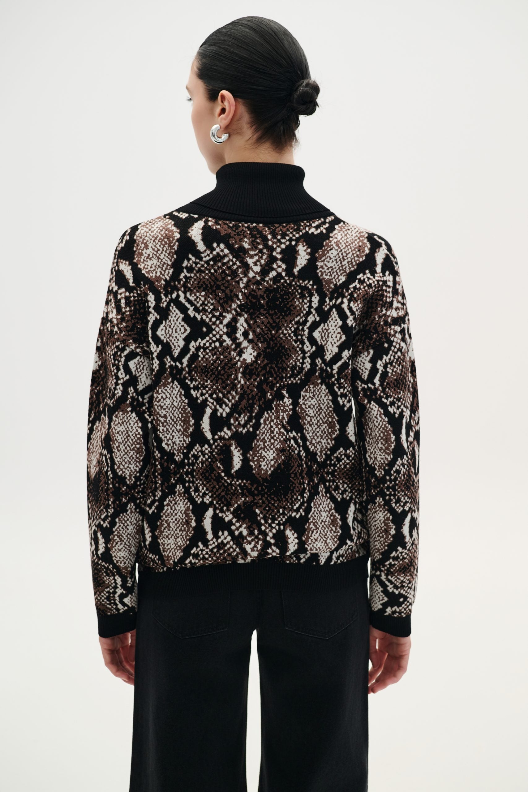 Blouse Turtleneck Python