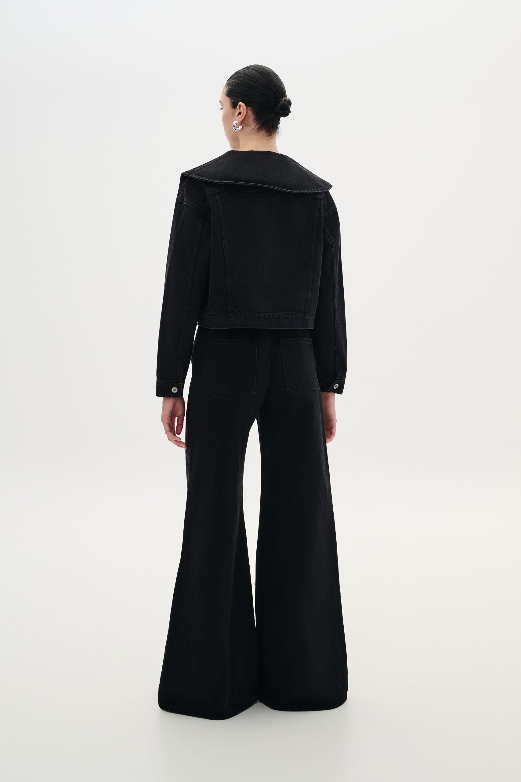 Denim Trouser Flare - Black