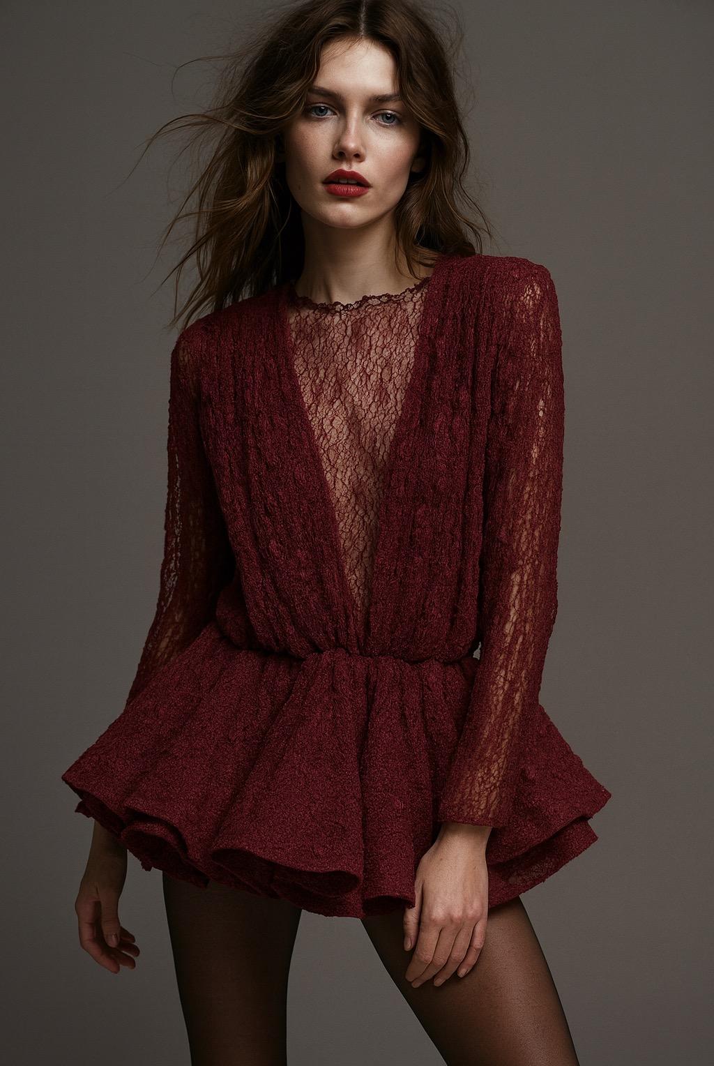 Christie Mini Dress - Bordeaux