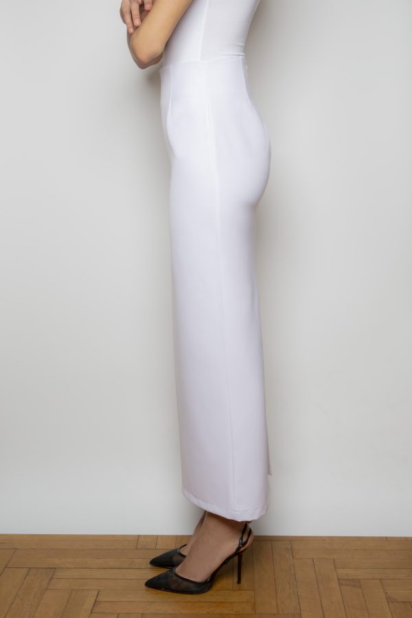 THE CREPE MAXI SKIRT - WHITE