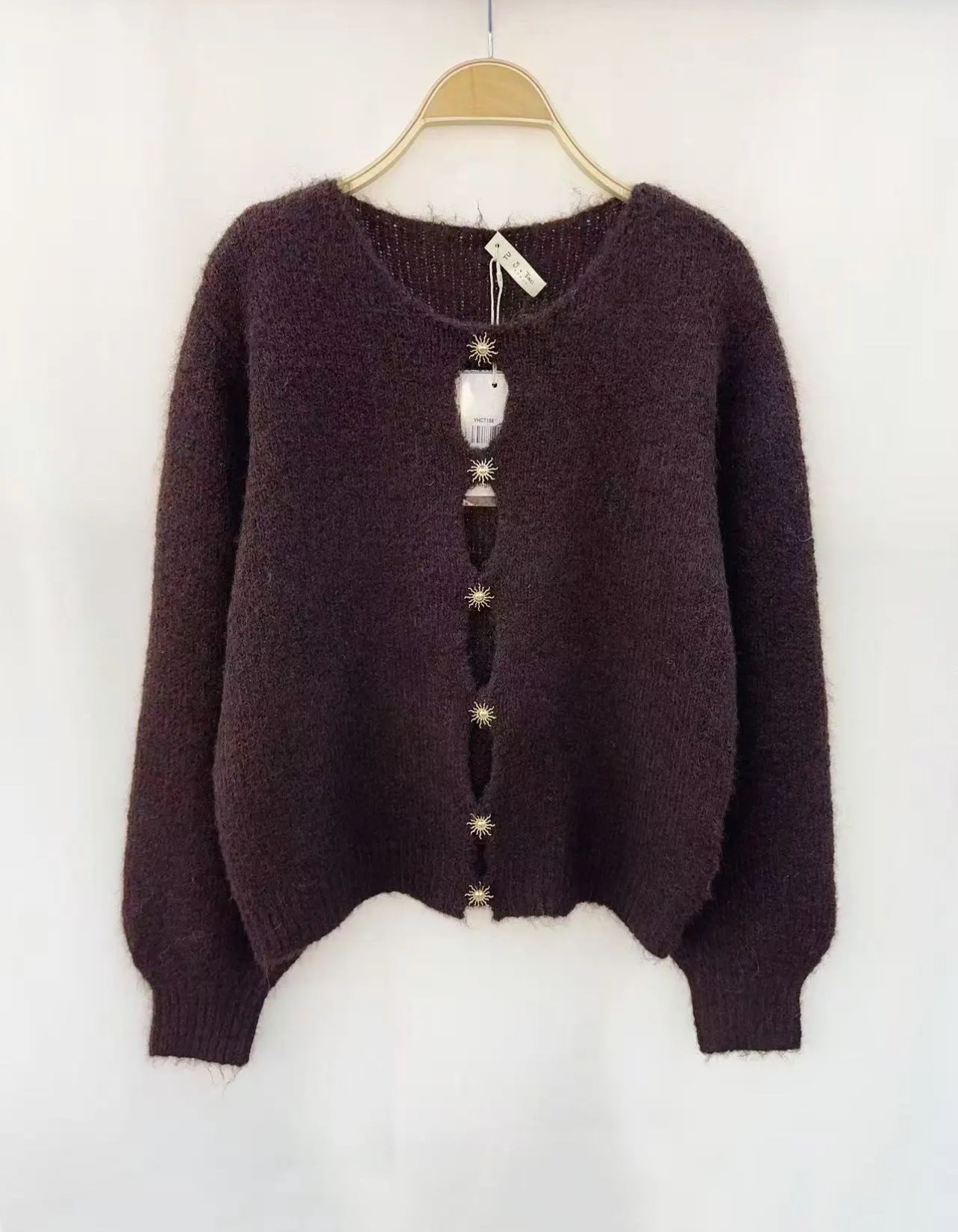 Selene Knit Top - Brown