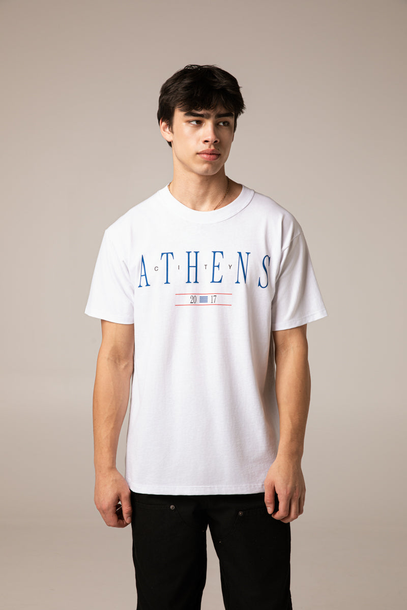 Athens City T-Shirt , White