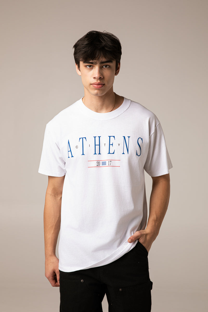 Athens City T-Shirt , White