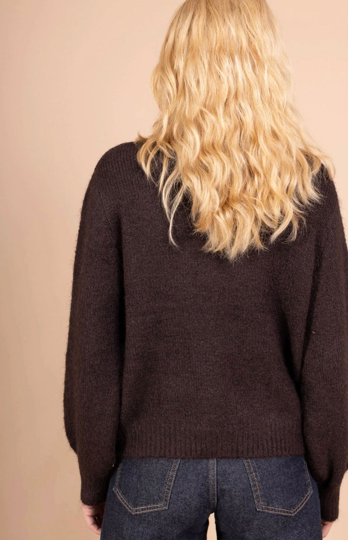 Selene Knit Top - Brown