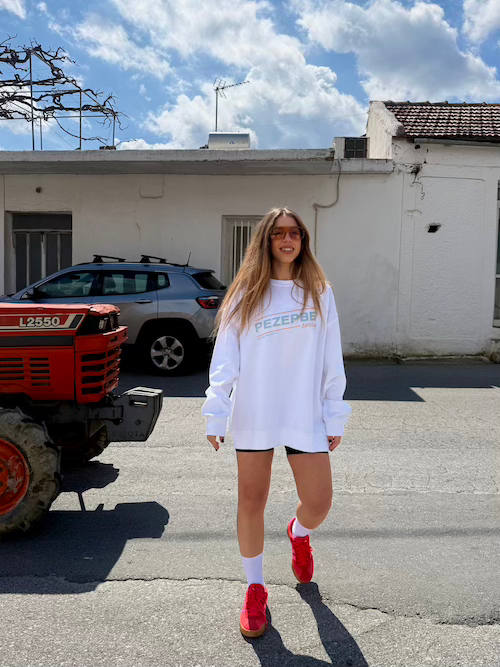 THE.ISLAND.PROJECT. Unisex oversized sweatshirt ΡΕΖΕΡΒΕ white