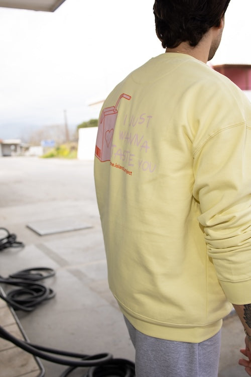 THE.ISLAND.PROJECT. Unisex oversized sweatshirt taste you yellow