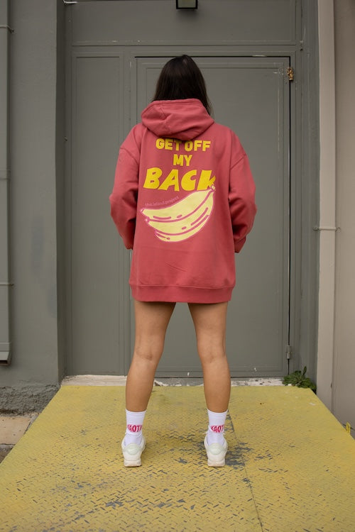 THE.ISLAND.PROJECT. Unisex oversized hoodie get off pink folk