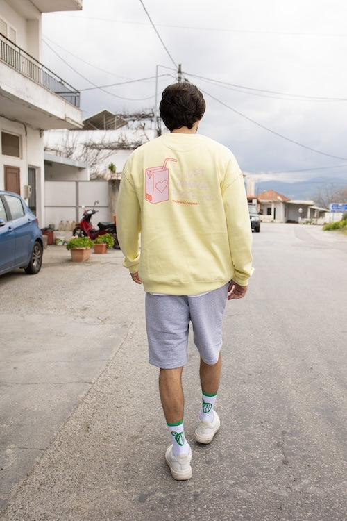 THE.ISLAND.PROJECT. Unisex oversized sweatshirt taste you yellow