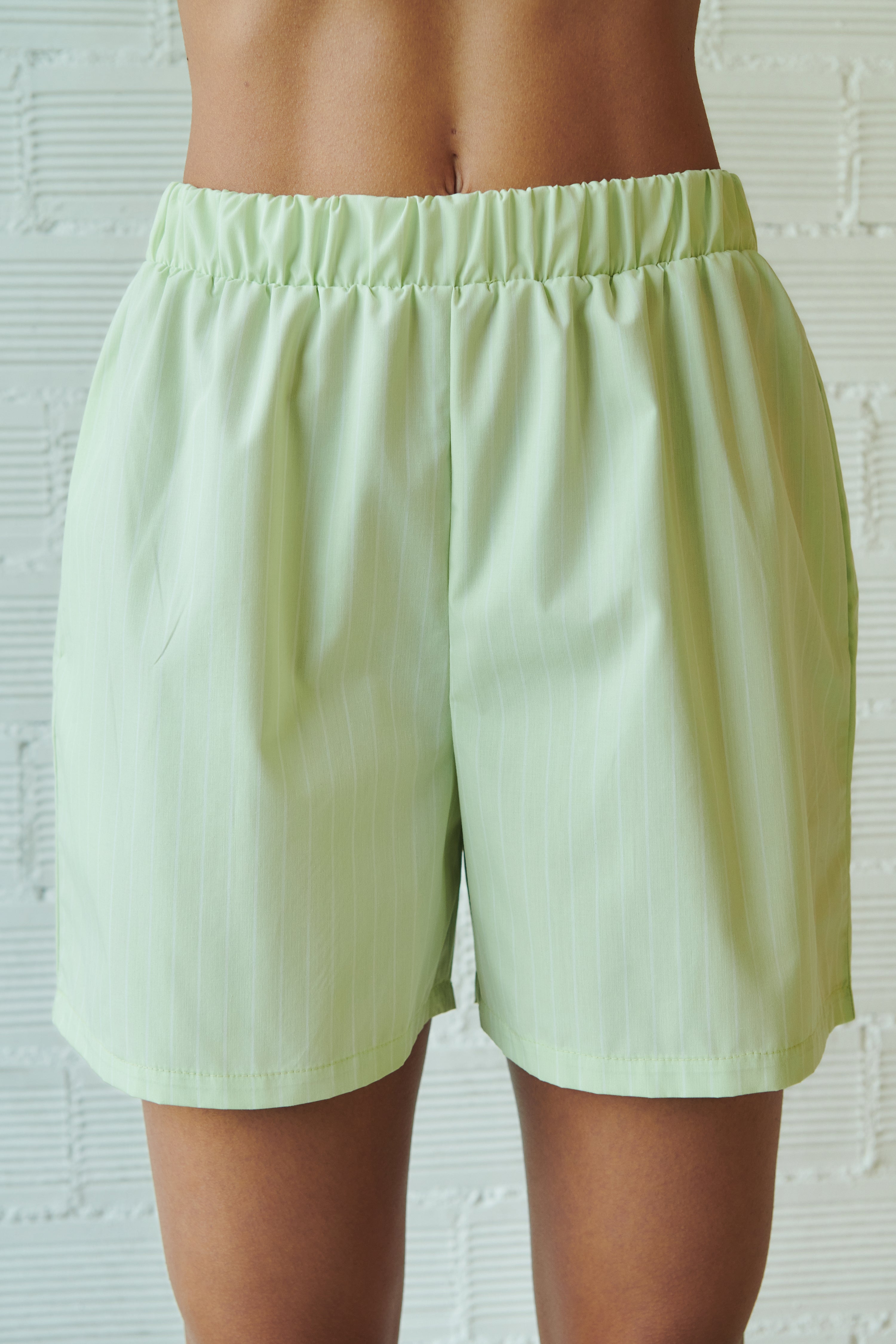 Shorts Striped - Pistachio