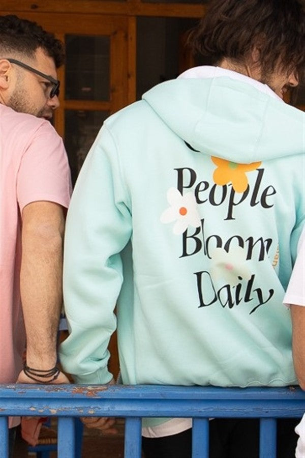 THE.ISLAND.PROJECT. Unisex oversized people bloom daily jacket aqua