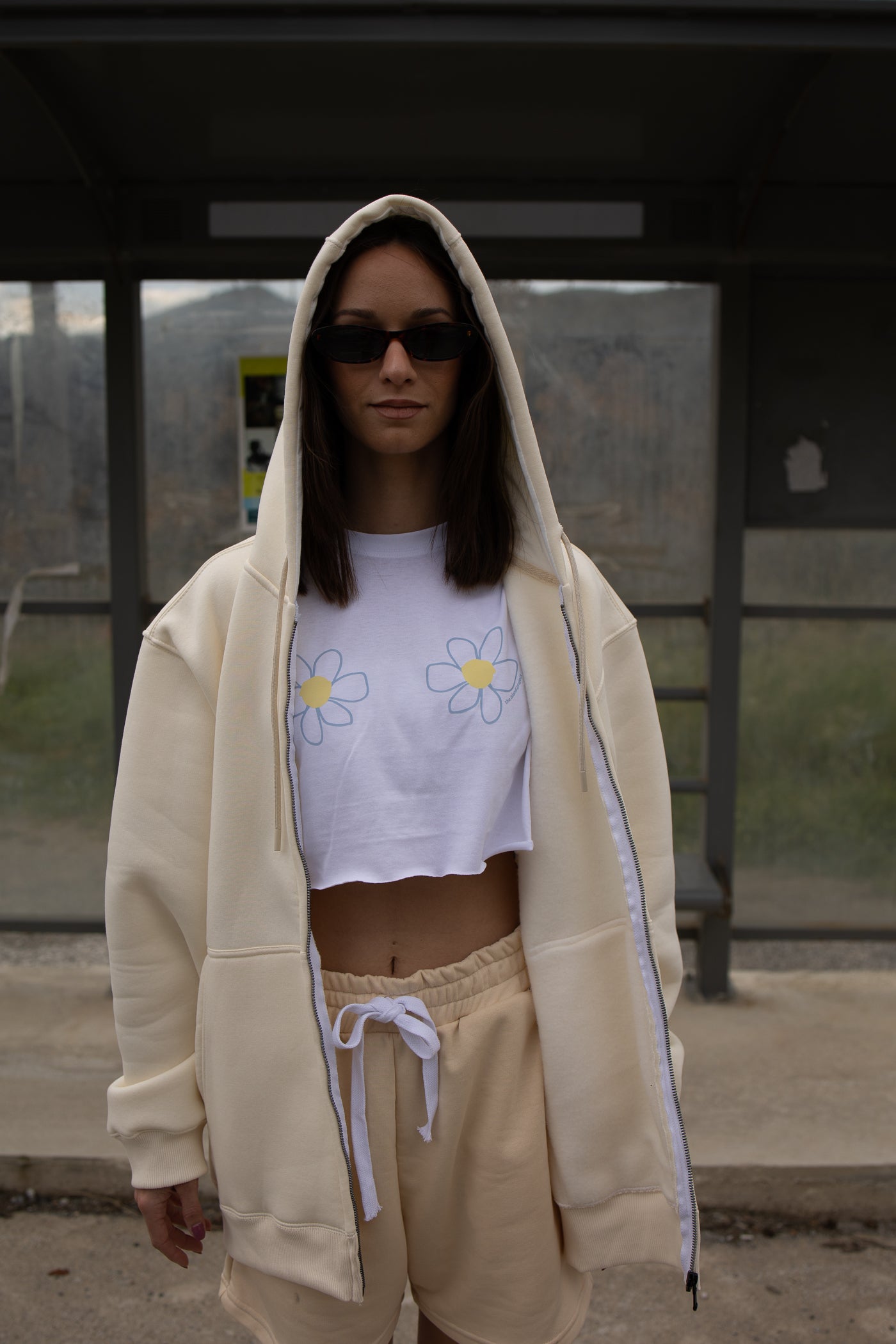 THE.ISLAND.PROJECT. Unisex oversized ριαλιτι ιζ χαρντ jacket ivory