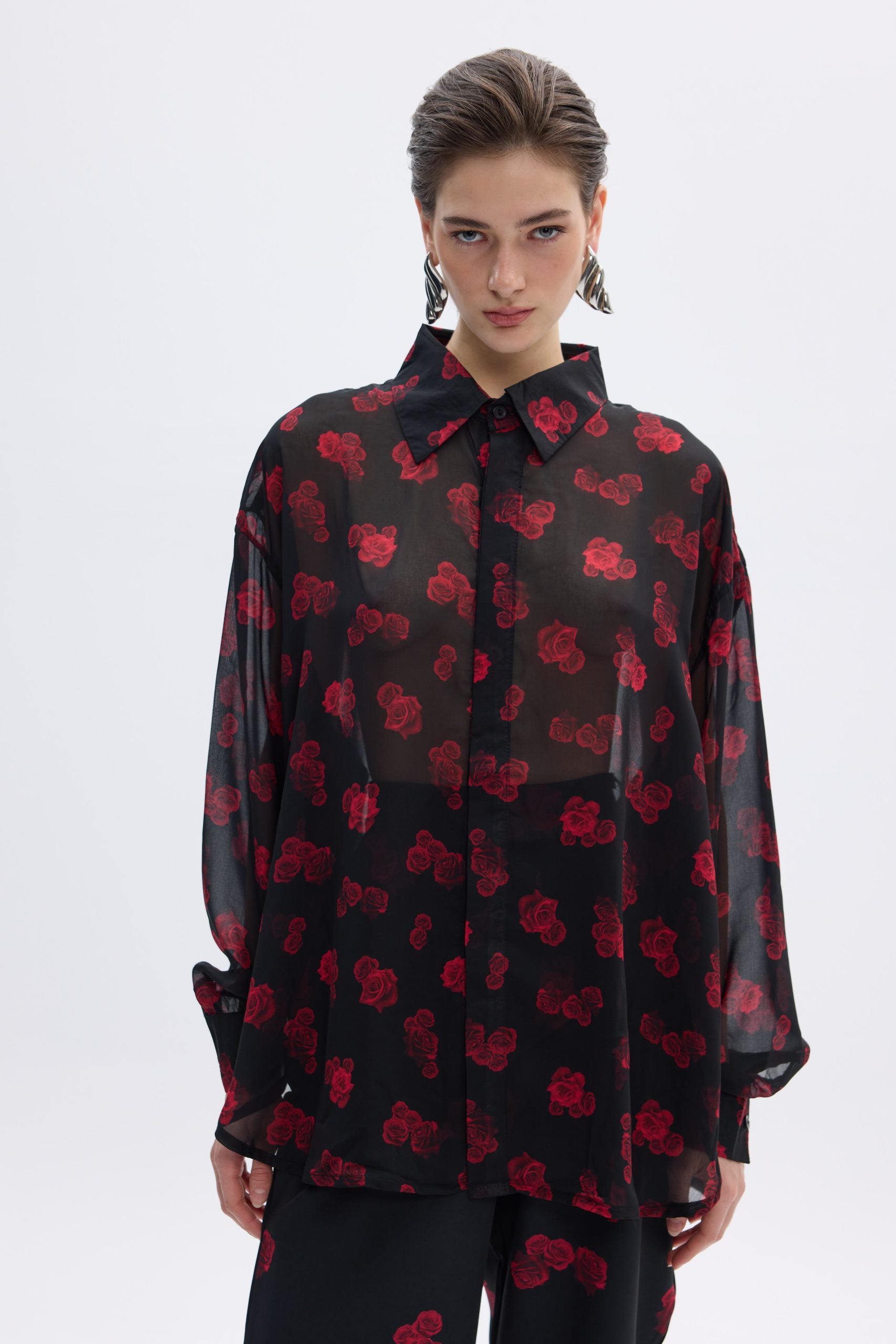 Red Bloom Shirt
