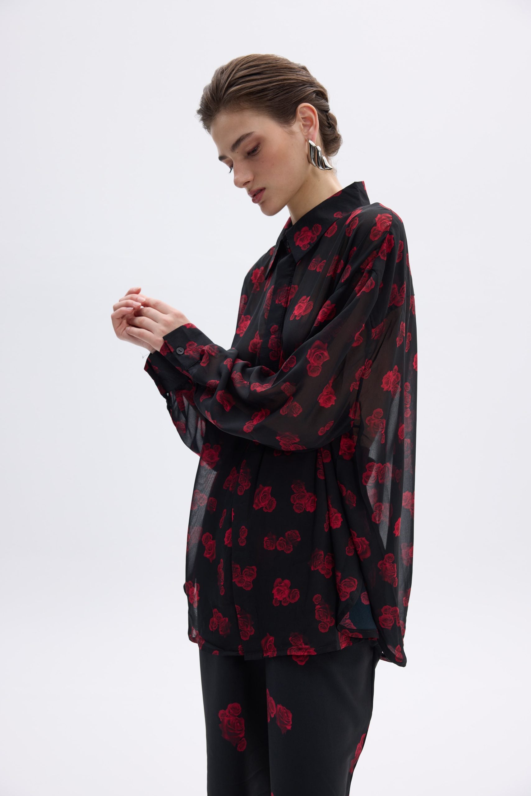 Red Bloom Shirt