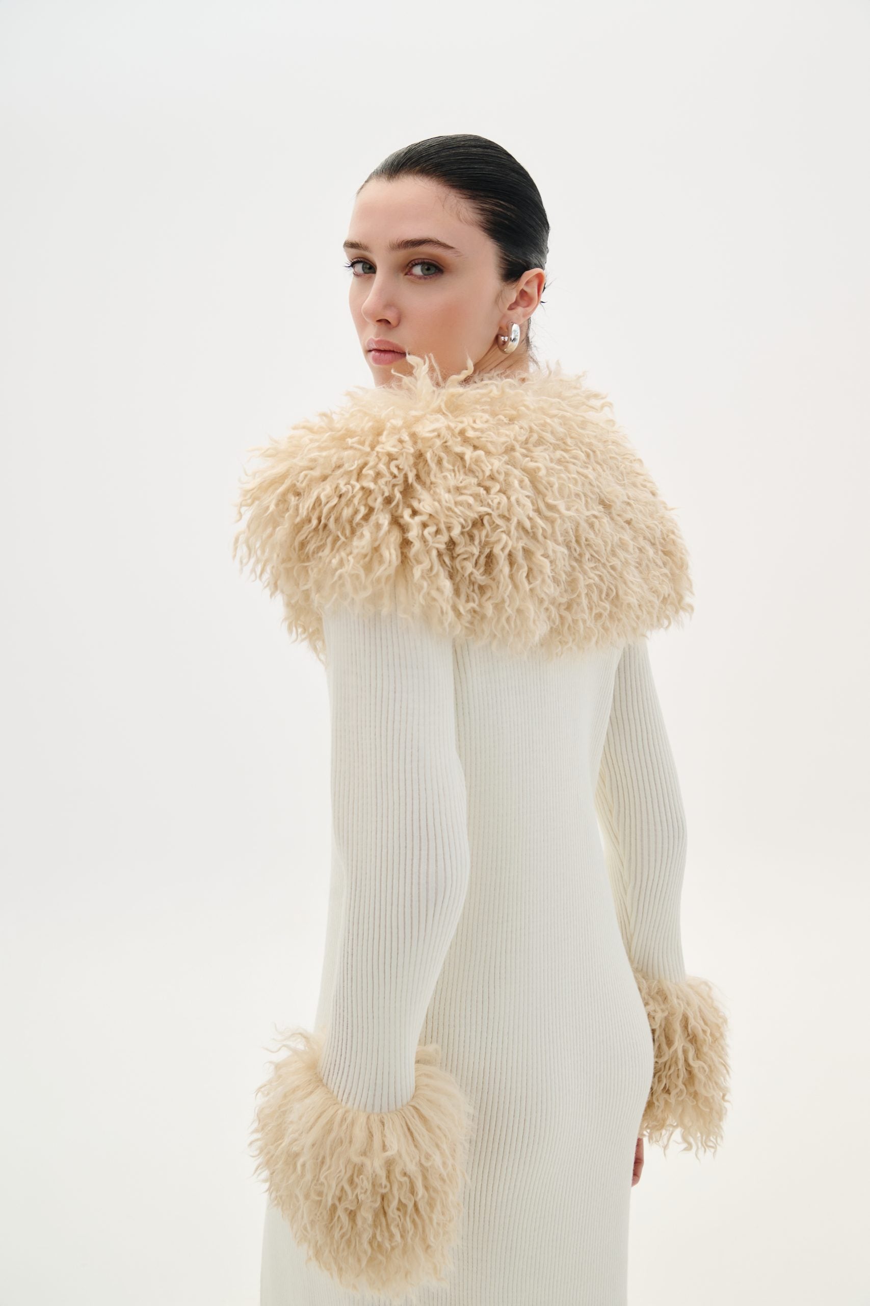 Cardigan With Faux Fur