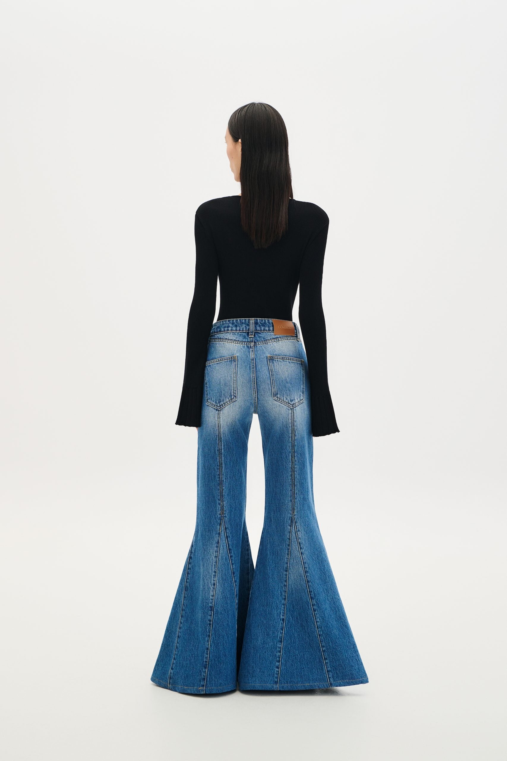 Denim Trouser Flare Seam