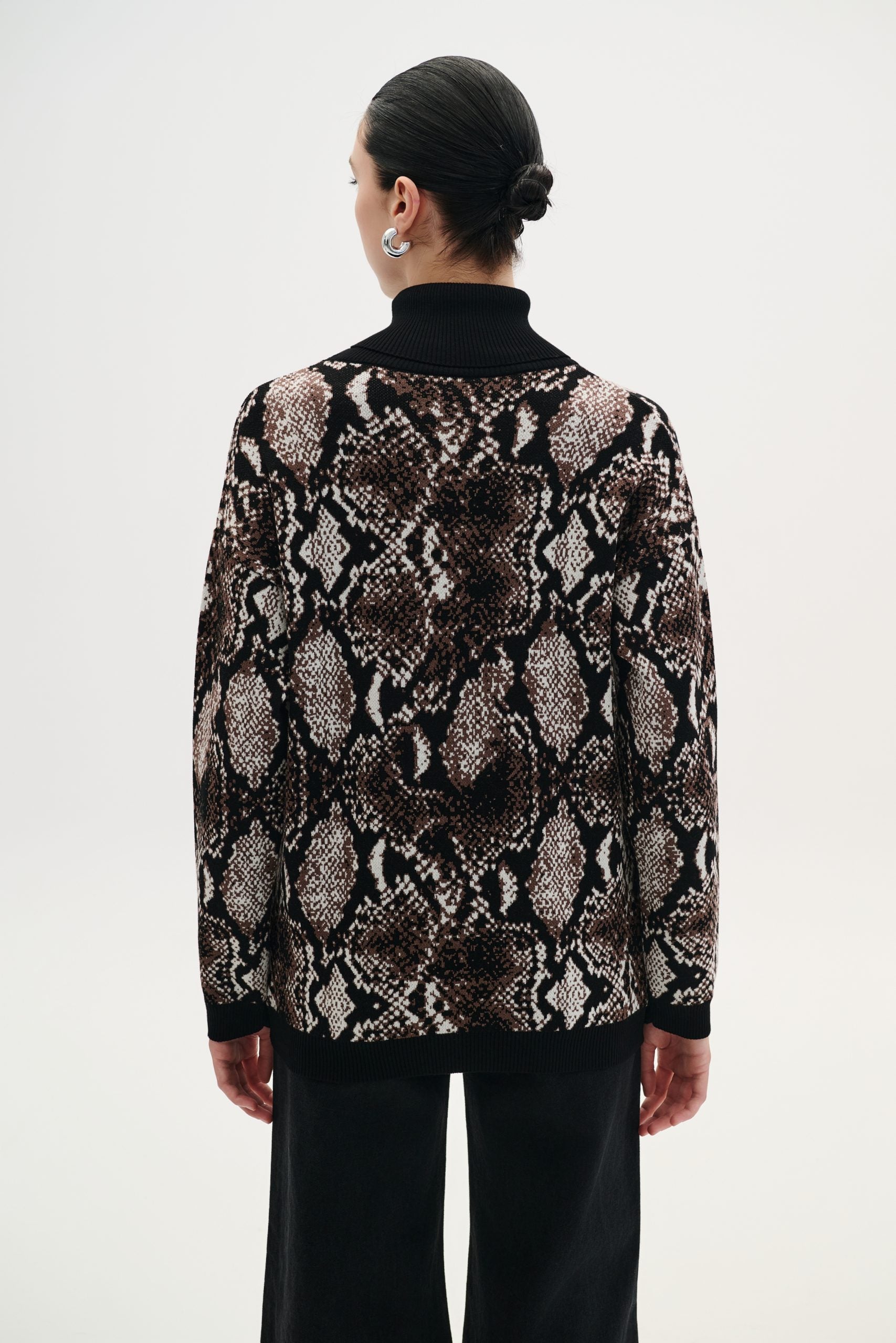 Blouse Turtleneck Python