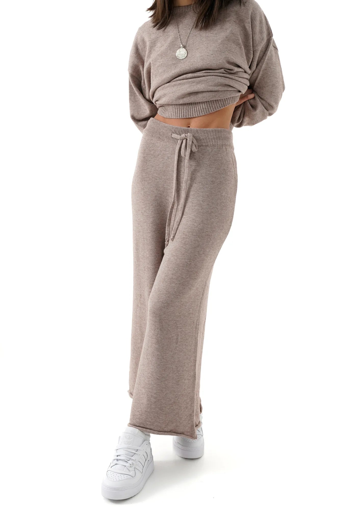 Womens crop knitted pants