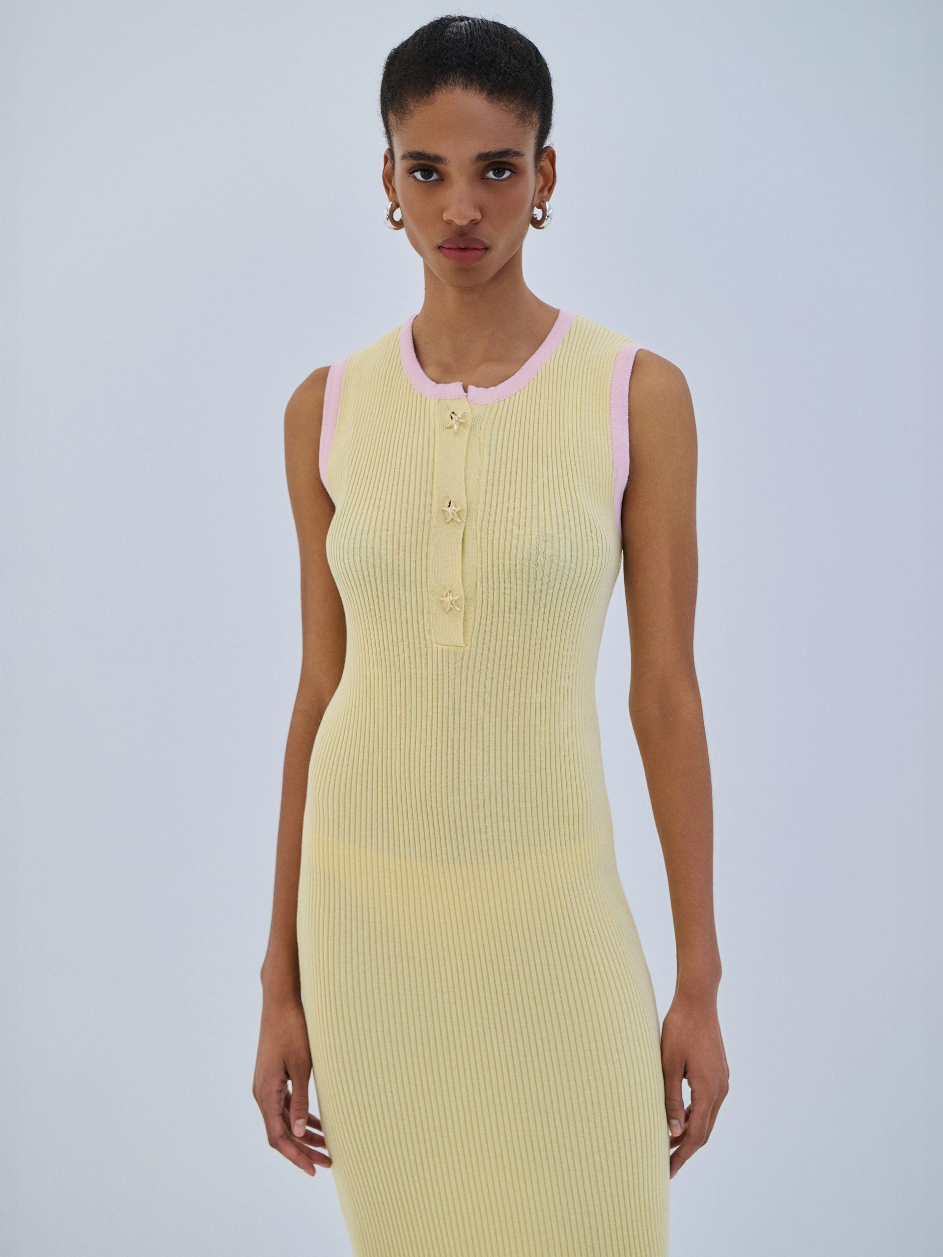 Dress Maxi Starfish Buttons