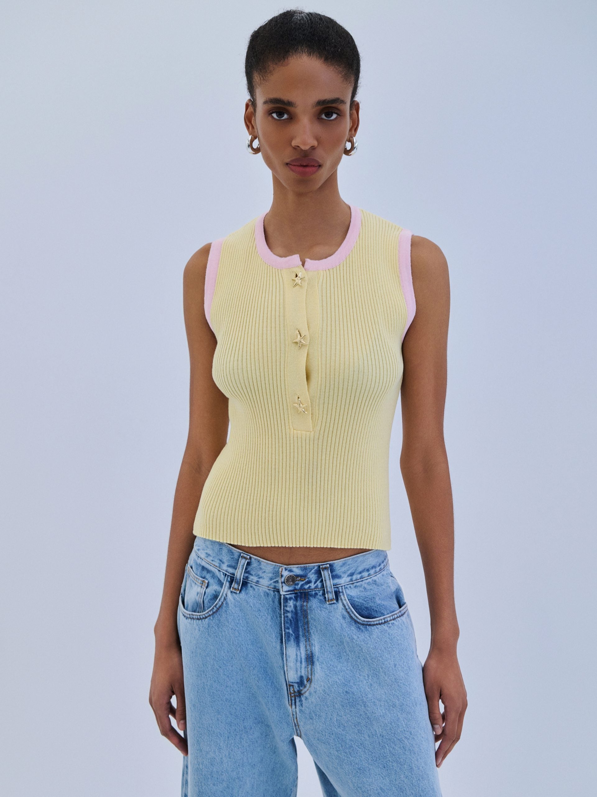 Blouse Starfish Buttons